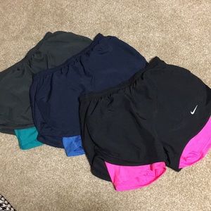 Nike running shorts ... 3 pair....